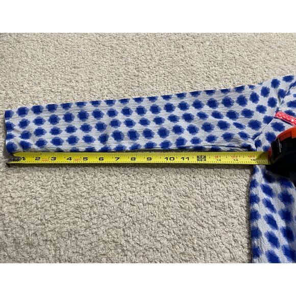 Vineyard Vines Silk Sequin Tunic Womens  XXS Long Sleeve Blouse Blue White Pink - Picture 5 of 11